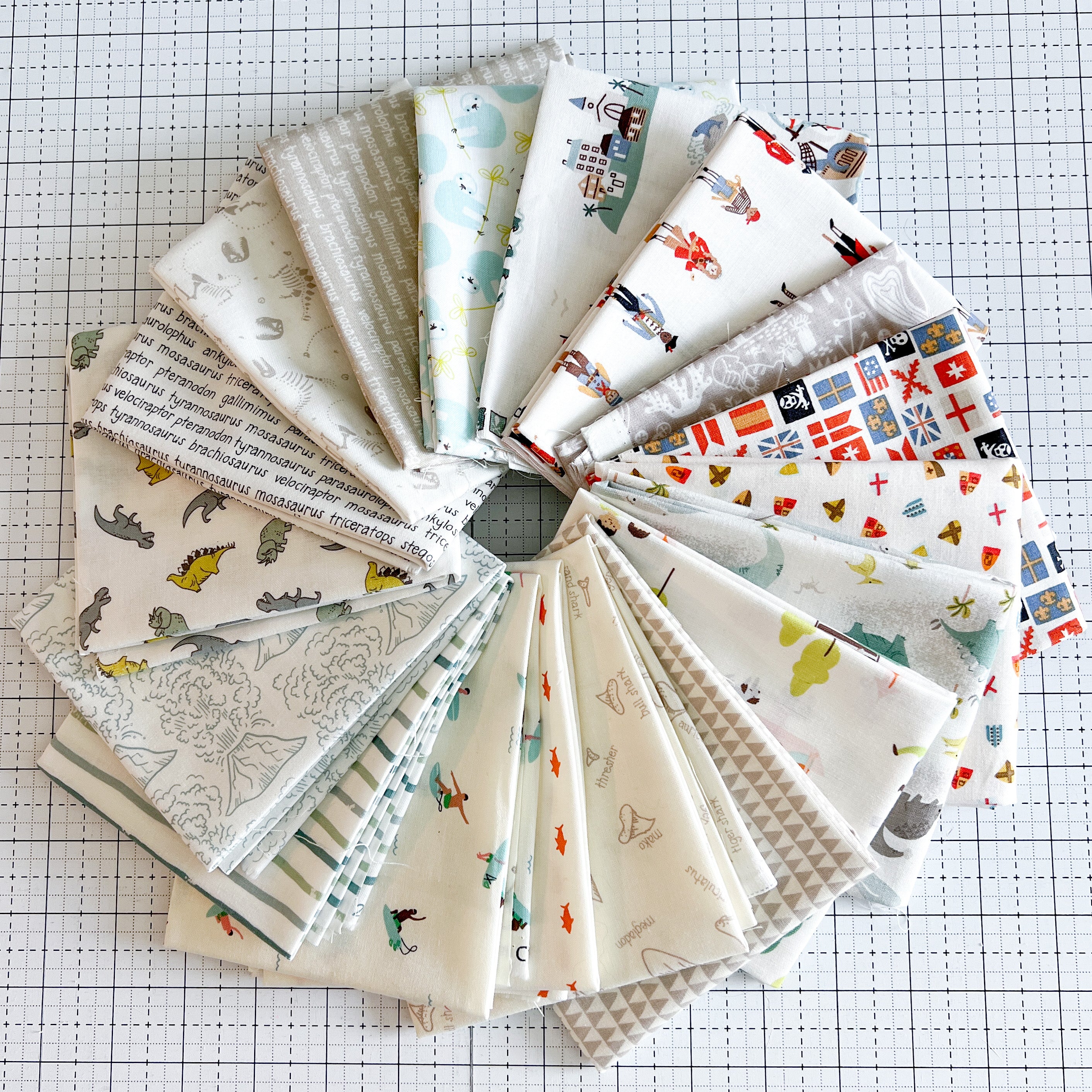 Roar Fabric Collection Fat Quarter Bundle by Citrus and Mint Designs